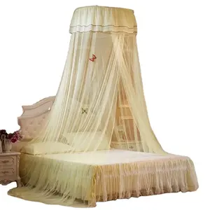 Nouveau modèle de moustiquaire et auvent de lit en forme de dôme à double couche pour l'installation au plafond domestique pas besoin de trous de perforation - Product Image 6