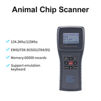 Escáner de Microchip para Mascotas con Pantalla OLED Grande, Lector de Microchip para Perros y Gatos de 134.2Khz, Incluye Software para PC