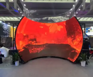 Winfin Custom LED Display Screen Of Any Size And Shape Indoor Outdoor Flexible Curved Ball Circle Spherical Shape Led Display
