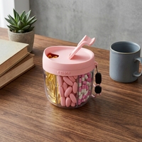 Boîte à pilules portable de 150 ml pour 7 jours, étui compact pour vitamines, organisateur de médicaments pour les voyages et les activités de plein air