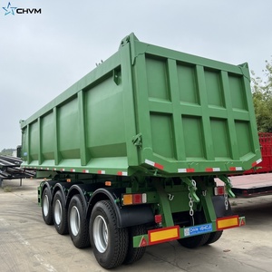 Trung Quốc nhà sản xuất của Heavy Duty 25cbm 32cbm hình chữ U phía sau tipper Dump bán xe tải Trailer chất lượng tốt vật liệu thép - Product Image 5