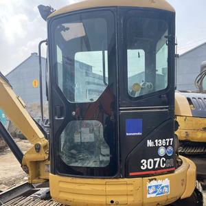 รถขุดตีนตะขาบขนาดเล็ก Caterpillar CAT307C มือสอง 7 ตัน ระบบไฮดรอลิกเดิม เครื่องจักรก่อสร้างขนาดเล็กสำหรับขาย - Product Image 3