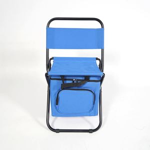 Chaise de pêche pliable portable avec sac isotherme et dossier durable - Product Image 3