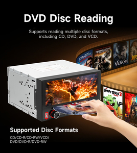 Reproductor de CD/<span class=keywords><strong>DVD</strong></span> Universal para Auto BQCC 2DIN, Carplay, Android Auto, USB, TF, BT, Estéreo, Control del Volante, Salida de Audio RCA, Radio para Auto - Product Image 2