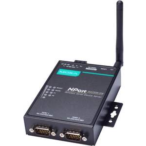 Servidor de Dispositivos Seriales Inalámbricos Moxa NPort W2250A-W4, Módulo de Comunicación Ethernet de 2 Puertos RS-232/422/485 - Product Image 1