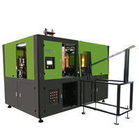 Machine de soufflage de moulage par injection entièrement automatique Delta PLC avec matériaux PET/PP/PE et composants de roulement/moteur pour bouteilles d'eau de 500 ml