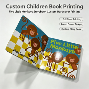 พิมพ์หนังสือเด็กปกแข็งสีสันสดใส ลายการ์ตูน  หนังสือนิทานภาพสำหรับเด็ก พิมพ์ออฟเซ็ตสีเต็มรูปแบบ - Product Image 1