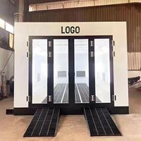 Cabine de pulvérisation de grande taille personnalisée luxe 10m * 5m * 3m taille intérieure Chauffage au diesel Salle de peinture pour voiture/bateau Salle de peinture en aérosol pour voiture