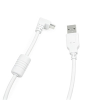 Cable de Carga y Datos USB 2.0 Tipo A Macho a Tipo C Macho con Núcleo de Ferrita, 1.8M, Blanco, PVC, Carga Rápida y Sincronización para Teléfono y Tableta
