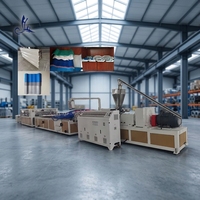 Línea de Producción de Tejas Corrugadas de PVC de Doble Tornillo Contrarrotatorio Hanhai, Relación L/D 22:1, 380V 50Hz 100kW, Controlada por PLC