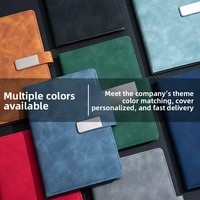 Carnet en cuir PU de qualité supérieure A5, de qualité professionnelle, avec logo personnalisé, pages en papier Dowling, pour usage professionnel en entreprise
