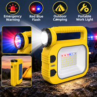 Projecteur solaire rechargeable 2400 mAh, type C, lampe de travail latérale, lumière d'avertissement d'urgence, vente en gros OEM