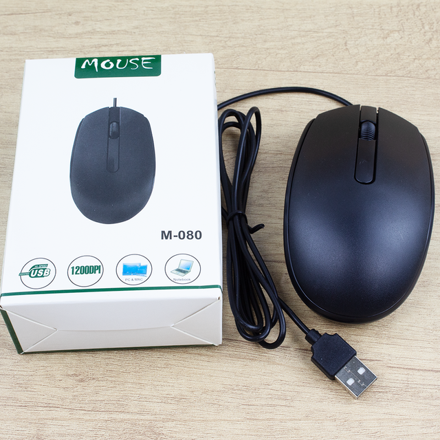 2026 New M080 USB Wired Mouse USB Wired Optical Mouse 1200 Dpi Universal Mouse for PC Computer Laptop Desktop