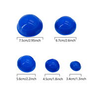 Outil de massage en silicone 12 pièces Gua Sha ventouses pour la thérapie des jambes du bras arrière