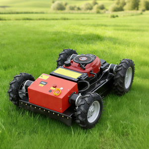 Беспроводная бензиновая газонокосилка на гусеничном ходу с дистанционным управлением и травосборником – Высокоэффективное кошение в Шаньдуне, Китай - Product Image 3