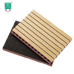 Tiange Acoustic Boards Luxury Wall Soundproofing Veneer Acoustical Wood mdf Ceiling Bass Traps Panels for Music Studio