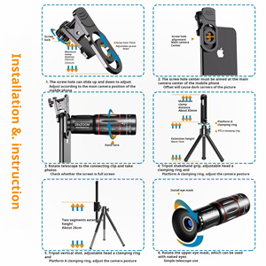 W28 + D28 ống kính tele di động độ nét cao video Tele buổi hòa nhạc câu cá góc rộng Macro gương phóng đại cao - Product Image 4