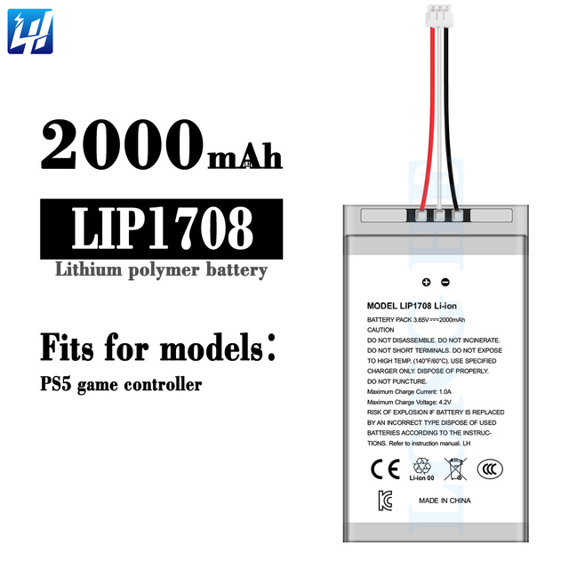 Factory Direct Sales of New OEM High-quality Battery LIP1708 2000mAh for Sony PS5 Game Controller