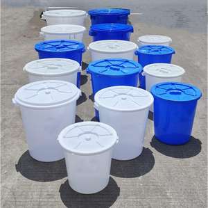 Grote Plastic Food Grade 5gal 100l Wateremmer Industriële Verdikte Commerciële Kantine Keukendeksel Buiten - Product Image 5