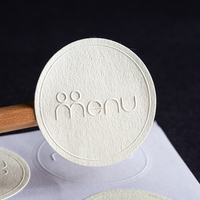 Boîtes de papier avec étiquettes autocollantes texturées mates, design de marque en relief 3D avec logo personnalisé