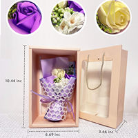 Romantische Rozenzeep Bloemstuk Cadeaubox Hete Valentijnsdag Decoratieve Zeepbloemen