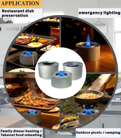 180-290g Bahan Bakar Gel Etanol Chafing Fuel Kaleng Logam Anti Bocor Sterno Fuel Gel Wadah Kaleng untuk Hot Pot Catering