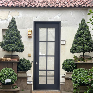 Porte d'entrée élégante en fer forgé à la main, simple, avec motifs sculptés, pour maison ou bureau, sécurisée, résistante à la rouille, artisanat de qualité. - Product Image 3