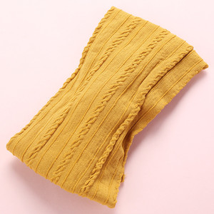 Fascia per <span class=keywords><strong>capelli</strong></span> in maglia a trecce per neonata fascia per <span class=keywords><strong>capelli</strong></span> grande papillon bandane in maglia fasce in Nylon fascia per la testa del bambino con nodo a fiocco turbante Kid - Product Image 6