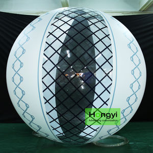 Ballon de <span class=keywords><strong>plage</strong></span> transparent en PVC ballons gonflables noirs et blancs annonçant des ballons jouets - Product Image 1