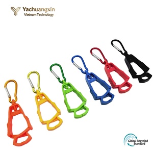 Mosquetón de plástico para acampar al aire libre, equipo de senderismo, paquete de 4, multicolor, ligero, duradero, accesorio con clip, uso en todas las estaciones - Product Image 3