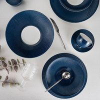 Service de vaisselle de luxe en porcelaine fine personnalisée, assiettes et bols à ramen en céramique, fournisseur USA