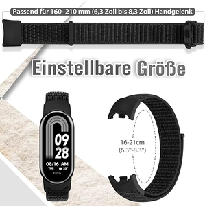 Correa de Repuesto de Nailon Ajustable con Velcro para <span class=keywords><strong>Xiaomi</strong></span> Smart Band 10/<span class=keywords><strong>Xiaomi</strong></span> Smart Band 9/<span class=keywords><strong>Xiaomi</strong></span> Smart Band 8 NFC - Product Image 3