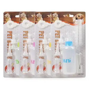 Kit botol hewan peliharaan, peralatan memberi makan botol kucing kecil yang dapat diganti untuk bayi baru lahir
