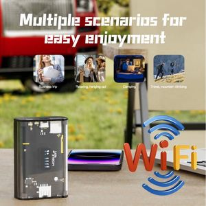 Función de Banco de energía KuWFi enrutador <span class=keywords><strong>WiFi</strong></span> de bolsillo para exteriores 5200mAh módem portátil 4G enrutador de punto de acceso móvil para viajes - Product Image 4
