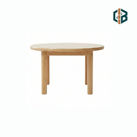 Table ronde en bambou pour enfants, table d'activités Montessori en bois pour tout-petits, mobilier de salle de jeux pour enfants, vente en gros OEM personnalisée