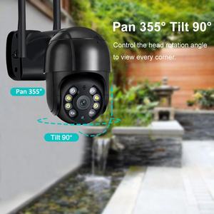 Caméras de sécurité Jortan en promotion, extérieures, avec détection de mouvement, Wi-Fi intelligent, vision nocturne couleur HD, tête pivotante et grand angle - Product Image 4