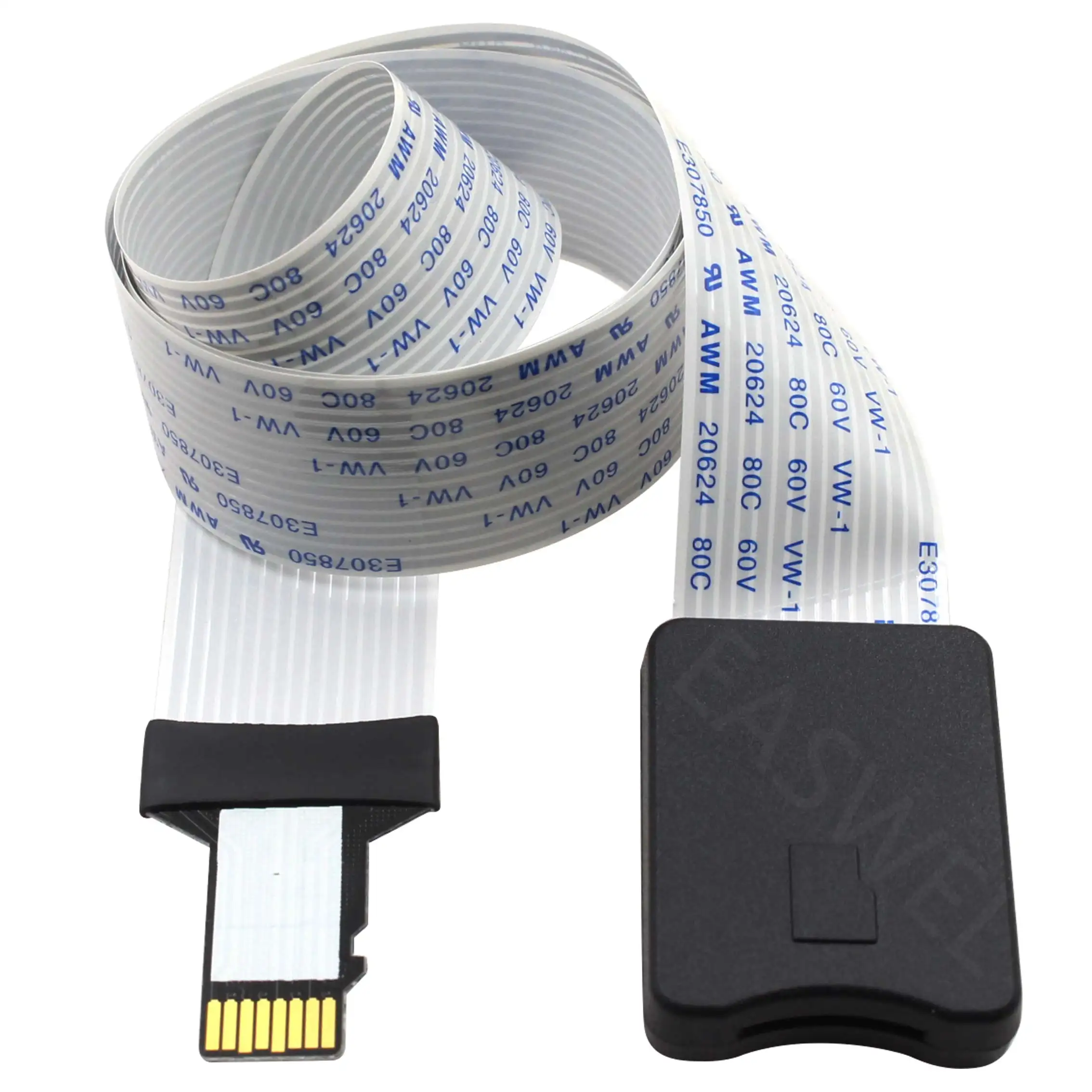 Adaptador de Cable de extensión para tarjeta TF SD a SD, extensor Flexible para GPS de coche