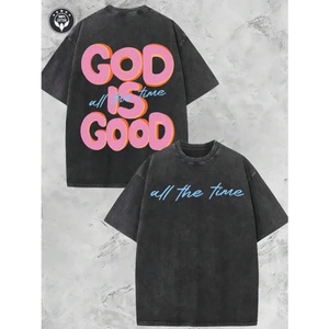 เสื้อยืดฮิปฮอปทรงบ็อกซี่พิมพ์ลายกราฟิกแบบหนาพิเศษ 1 ตัว เสื้อยืดคอตตอนเปล่าคุณภาพสูงสั่งทำได้ สตรีทแวร์โอเวอร์ไซส์แบบวินเทจ - Product Image 3