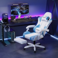 Fauteuil de Bureau Haut de Gamme Confortable et Ergonomique en Cuir Inclinable pour PC Gaming et Ordinateur, Moderne, Pivotant et Abordable