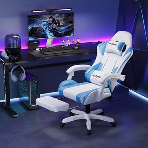 Cadeira Gamer Ergonômica Reclinável de Couro de Alta Qualidade para PC Confortável e Moderna Cadeira de Escritório Giratória para Computador Econômica - Product Image 4