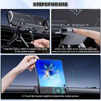 Support de téléphone pliable personnalisé X01 avec chargeur pour smartphones X Z Fold/Find N, compatible CE FCC Rohs, charge sans fil 15W, support de voiture