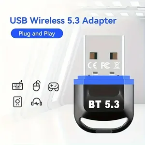 Adaptador <span class=keywords><strong>USB</strong></span> Bluetooth 5.3 BT5.1 para Altavoz Inalámbrico, Audio, Ratón, <span class=keywords><strong>Dongle</strong></span>, Adaptador <span class=keywords><strong>USB</strong></span>, Receptor Transmisor Bluetooth <span class=keywords><strong>5.0</strong></span> - Product Image 1