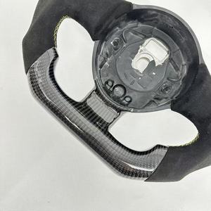Volante de Fibra de Carbono Real para Gallardo 2004-2014, Piezas Interiores de Auto Personalizadas en Cuero - Product Image 3