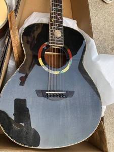 Guitarra Acústica GALYDA de 36 Pulgadas con Tapa Sólida, Incrustaciones de Concha, Acabado Brillante, Guitarra de Viaje con Ribete de Abulón, Venta al Por Mayor - Product Image 2