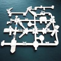 Parc aquatique gonflable modulaire personnalisé 2026 Popu Water Park, système de montage rapide antidérapant pour l'entraînement aquatique et la plage