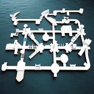 Taman Air Modular Tiup Kustom 2026 Sistem Pemasangan Cepat Anti Selip untuk Latihan Kebugaran Air dan Klub Pantai - Product Image 2