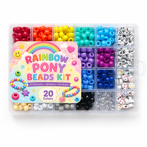 Kit de <span class=keywords><strong>perles</strong></span> DIY pour la fabrication de bijoux : 24 compartiments de <span class=keywords><strong>perles</strong></span> ton sur ton avec <span class=keywords><strong>lettres</strong></span> de l'alphabet et <span class=keywords><strong>perles</strong></span> smiley pour bracelets - Product Image 5