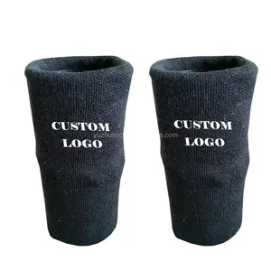 Custom logo wrist support sweatband, long wrist sweat bands, custom embroidered sweatbands