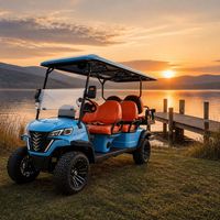 Voiturette de golf électrique 6 places (4+2) pour hôtels, complexes et terrains de golf – Personnalisation couleur et logo, 35 km/h, éclairage routier – Vente en gros