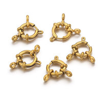 Fermoir de marin en acier inoxydable 304 fermoir de collier à ressort en or 18 carats pour les résultats de bijoux à bricoler soi-même
